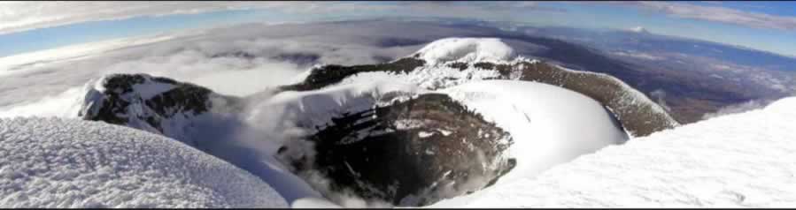Cotopaxi besteigen, Cotopaxi Krater Ecuador Bergsteigen Ecuador 